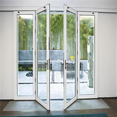 China Double Glazing Weatherproof Waterproof Aluminum Bi Folding Door for sale