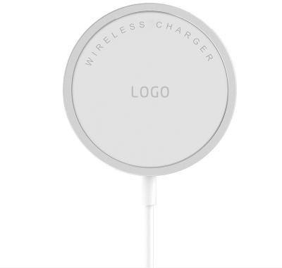 China 2020 Latest Design Ultrathin 15W Portable Fast Charging Magnetic Wireless Charger For iphone12 for sale