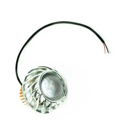 China High Power LED Motorcycle Projector Aluminum Housing Headlight Angel Devil Eyes Light 1800LM for sale