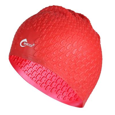 China Free size of the new 2019 elastic waterproof silicone RTS swimming cap for men and women adults for sale