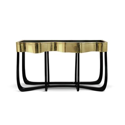 China New Design Luxury Drawer Console Table Living Room Furniture Classic Wood Console Table Drawer for sale