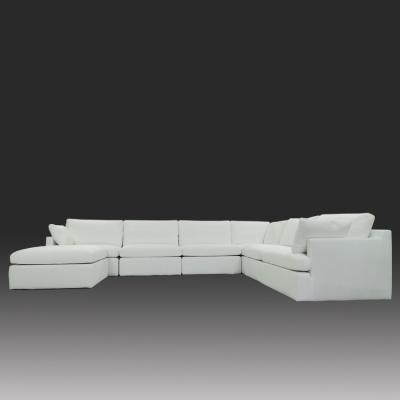 China Modern White American Style Rice White Sofas Wood Down Big Sofas Sectionals for sale