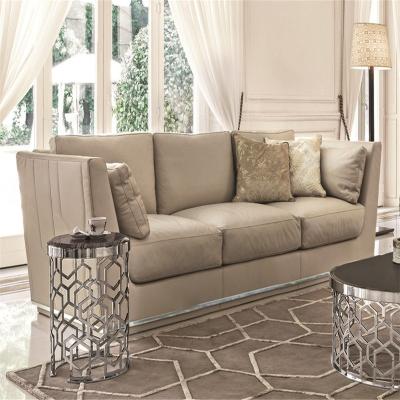 China Custom sofas wholesale luxury solid wood frame furniture 3 seater living room sofa for sale