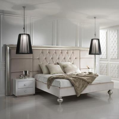 China Italian soft queen size bed headboard wholesale product bed 2019 double bedroom size bed for sale