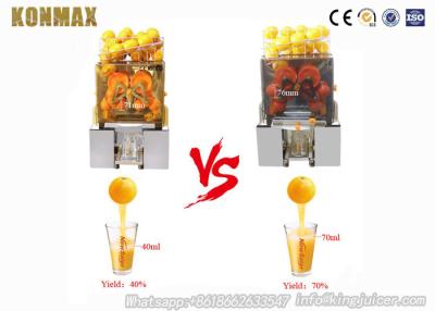 China 90W Automatic Commercial Orange Juicer Machine 4 Glasses - 7 Glasses Per Minutes for sale