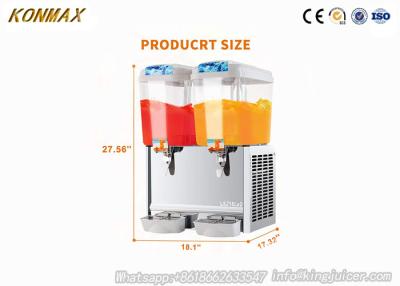 China Professionele Auto Commerciële Drankautomaat voor Frisdranken 18L×2 Te koop