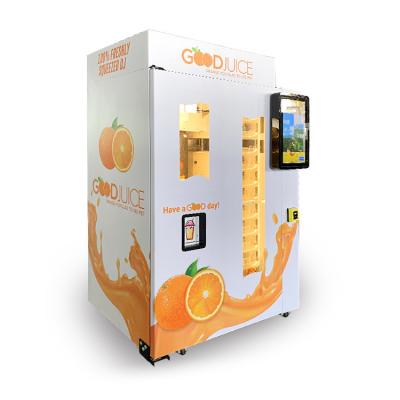 China Cold Refrigerator Orange Fresh Vending Machine , Juice Vending Machine for sale