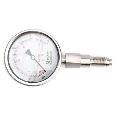 China Diaphragm Precision Stainless Steel Pressure Gauge Diaphragm Pressure Gauge 20 kpa PT124Y-620 for sale