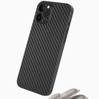 China Ultrathin Shockproof Carbon Fiber Texture Phone Case PP Material For phone11 12 pro Max Mini for sale