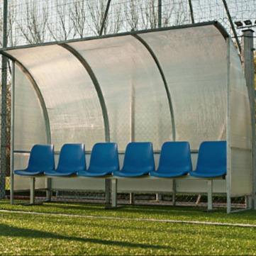 China 4 Sitzfußball im Freien Team Shelter, Ersatzfußball-Bänke mit Abdeckung zu verkaufen