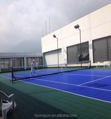 China Vinyl Pickleball Court Mat 45 Pfund mit UV-Schutz einfach zu installieren zu verkaufen