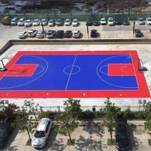 China Impact Polypropylene Copolymer PP Tiles Sports Flooring For Colorful Indoor Outdoor Courts for sale