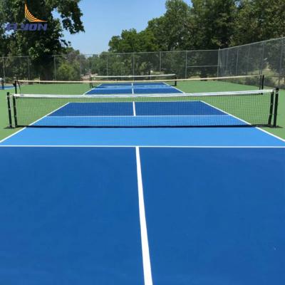 China Slip Resistant UV Protected Pickleball Court Mat with 2mm PVC Base Layer for sale