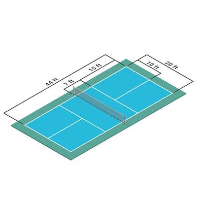 China UV Protected Crystal Sand Pickleball Court Floor Mat With Slip Resistance / Fade Resistance for sale