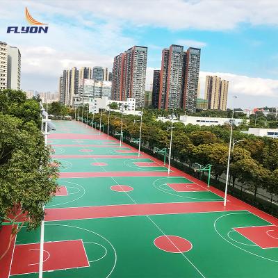 China Smooth Or Textured ITF Standard Polyurethane Resin PU Sports Flooring for sale