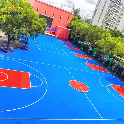 China 20kg/Drum Modular Polyurethane PU Sports Flooring for sale