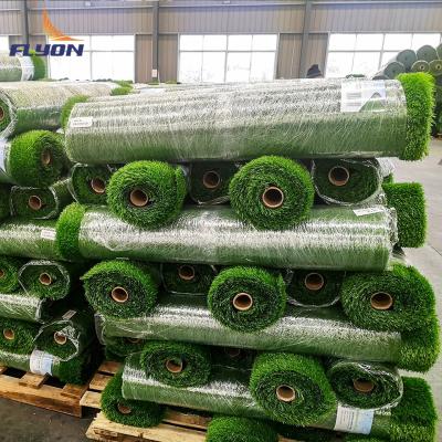 China 22000 Density Soccer Pitch Artificial Grass With 40-60mm PP PE Yarn for sale