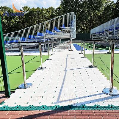 China Low Maintenance Lightweight Portable Event Flooring with Fire Resistant Properties for sale