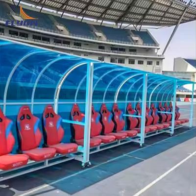 China Football Club Portable Bench Shelter With Non Slip Surface 5 Years Warrenty for sale