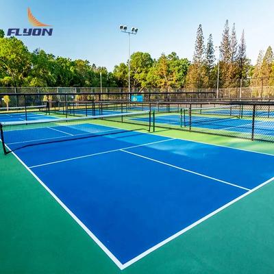 China Crystal Sand Surface Pattern Pickleball Court Fade Resistant High Durability for sale