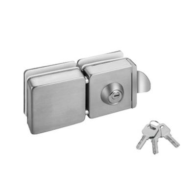 China Stainless Steel Double Side Sliding Glass Door Lock For Glass Door for sale