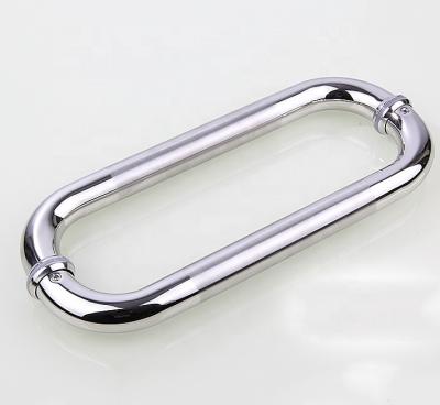 China Polish Glass Door Handle Stainless Steel Shower Door Handle for sale