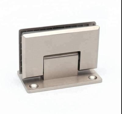 China Modern Stainless Steel 90 Degree Tempered Glass Door Hinge for sale