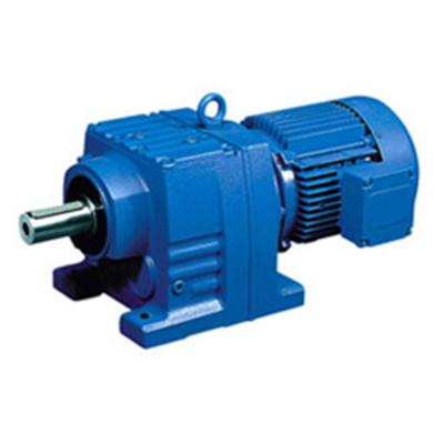 China High Torque R Series High Torque Reducer Helical Coaxial Gearbox Slowing Down Motor for sale