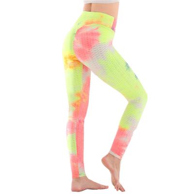 China New European women's peach viable buttocks and African running abdominal stretch hip pants yoga pants tight pants lift for sale