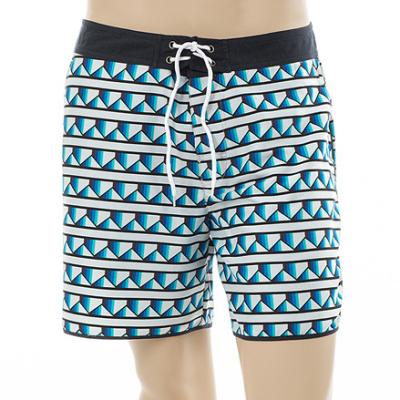 China Stripe Print Panel QUICK DRY Shorts - Recycled Materials Surf Shorts Stripe Waterproof Quick Dry For Men for sale