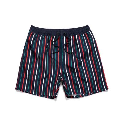 China QUICK DRY daily beach surf shorts stripe short pants sports leisure waterproof quick dry large size loose shorts for men for sale