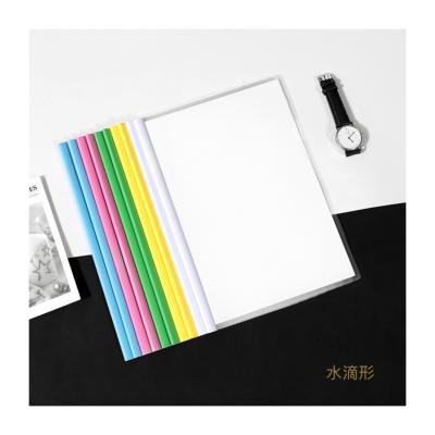 China PP Plastic Eco-friendly Clear Report Folder Slide Bar Report Cover Document Report Folder for sale