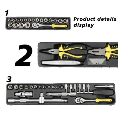 China Easy Carry Oem 1/2 Key Hex Allen Socket Set Carbon Steel 85 PCs Ratchet and Socket Sets for sale