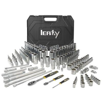 China Easy Carry Wholesale Combination 1/4 Socket Set Tool Kit Flexible Head Rotator 1/2 Socket Wrench Set for sale