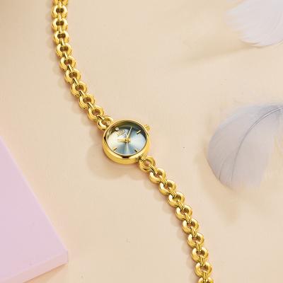 China Simple Gold Water Resistant Women Watches Small Bracelet Clock 2021 Fashion Elegant Female Dial Brand Retro Jewelry Watch Ladies Wristwatches for sale