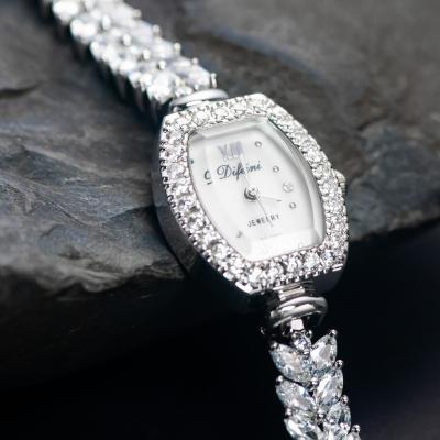 China Luxury Ladies Watch Women's Casual Crystal Fashion Bracelet Wrist Watch Relogio Feminino Zircon Diamond Water Resistant Jewelry Quartz Watch for sale