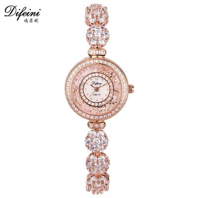 China Water Resistant Light Beautiful Jewelry Brand Luxury Hand Setting Ladies Brand Moissanite Diamond Quartz Watches for sale