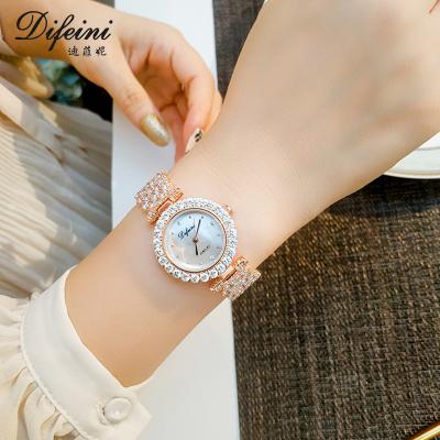 China Waterproof Luxury Bling Diamond Stainless Steel Quartz Watches MIYOTA Movement Wedding Ladies Watch Gift Jewelry for sale