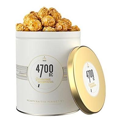 China Wholesale Food Metal Vacation Popcorn Containers Empty Popcorn Tin With Lid Bucket for sale