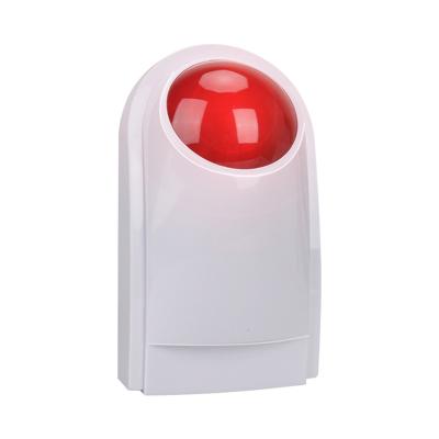 China Newly designed wireless outdoor 110db 433MHz noise and light siren for DH-SG11 alarm system for sale