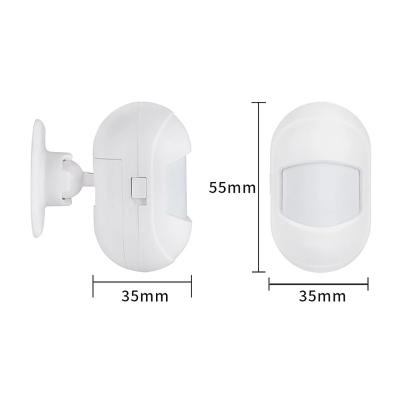 China Mini Wireless 433mhz PIR Detector Motion Sensor Plastic Graffiti Alarm ABS Support New and Low Battery Alert for sale