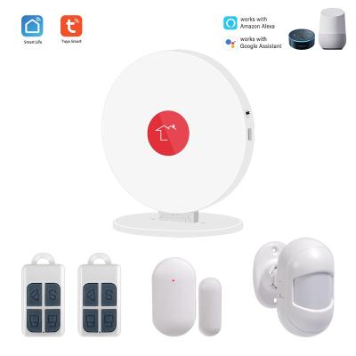 China Home Automation Low Price Tuya Smart WiFi Alarm System For Home Alarm Security Work With Google Home Can Voice Control for sale