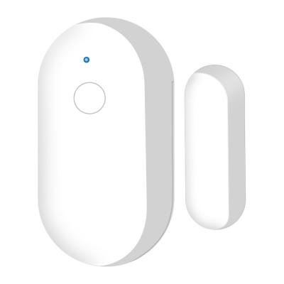 China Tuya 2.4gh wifi smart hot sale smart door and window sensor kit smart home alarm system with pass switch door sensor for sale