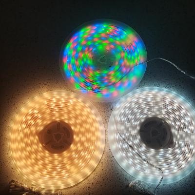 China Garden/Waterproof Landscape/Theme Park IP67 LED Strip Light With Remote Solar RGB Colorful Strip Controller Christmas Outdoor Light for sale