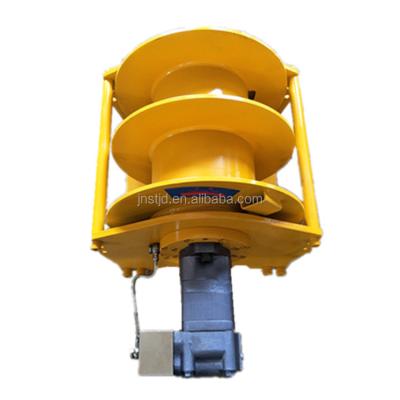 China 4500lbs Hydraulic Winch Double Drum Winch Smooth Operation For Crane Factory Price for sale