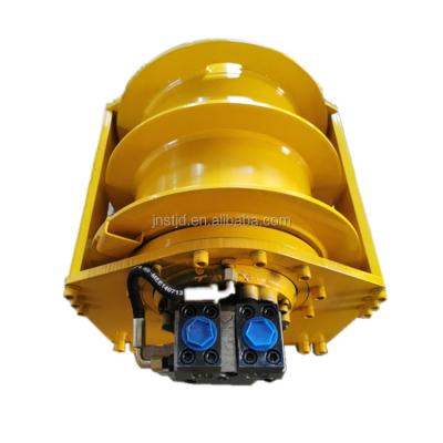 China Smooth Running Cable Pulling Large Torque Double Drum Hydraulic Winch for sale