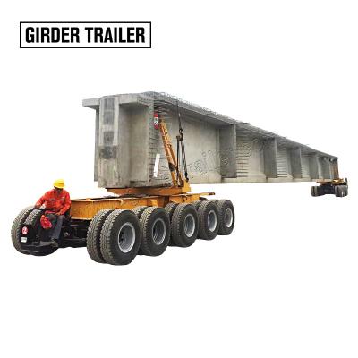 China Truck Trailer Multi Axles Tires Type Two Part Beam Balance Bridge Special Vehicle Trailer Truck 300 Ton Long Beam Carrier For Sale for sale