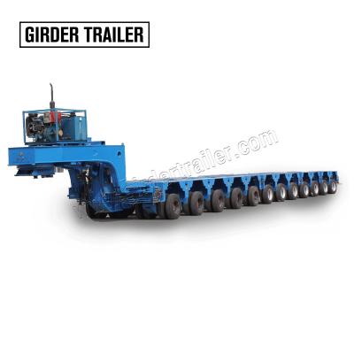 China 300tons Type 12 Axles Lines Hydraulic Lifting Hydraulic Lifting Multi Axles Lowboy Truck Trailer Modular Trailer Nicolas For Sale for sale