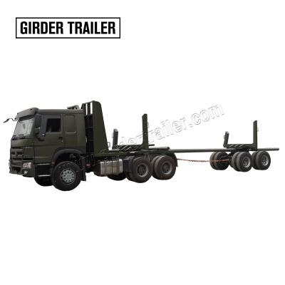 China Timber Log Transport Truck/Construction Timber Truck Trailer 6X6 Sinotruk Howo Timber Truck/Wooden Forklift Semi Trailer for sale