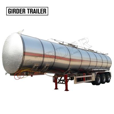 China Truck Trailer Brandstof Aircraft 3 Axles Flammable Hazardous Goods Liquid Kerosene 40cbm Tank Trailer For Afmetingen for sale